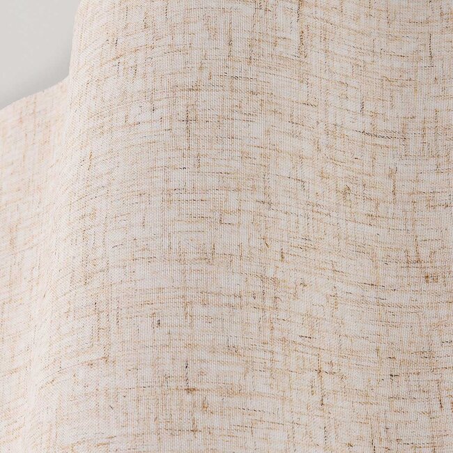 Hiru beige ceiling light with linen shade Ø40 cm