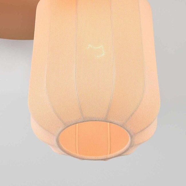 3-light Japandi ceiling light Sandel
