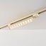 1-phase track system of 3 m with Nexu spotlights 3000 Kelvin in beige