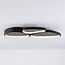Ceiling light Elpisie with integrated LED, 3-step dimmable - black with stone effect