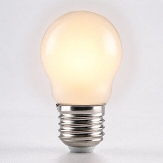 3-step dimmable E27 LED bulb G45 with opal-white glass 4.5W 2700K