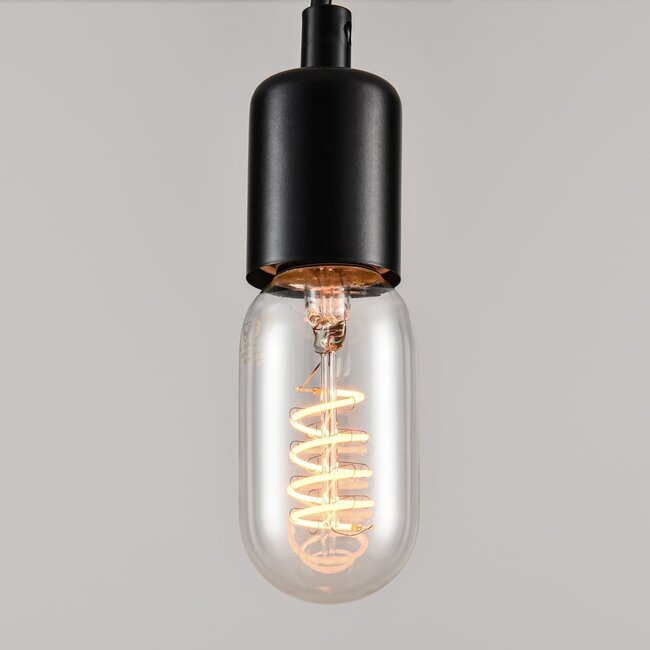 Dimmable E27 LED tubular bulb T45 with clear glass 4W 1800K