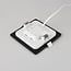 Square LED downlight 6W adjustable colour temperature - 120 x 120mm black