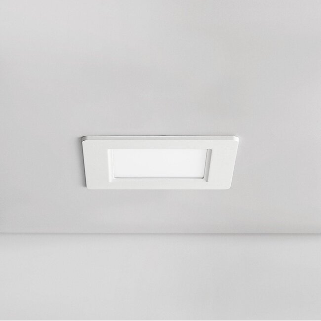 Square LED downlight 6W adjustable colour temperature - 120 x 120 mm