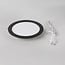 Round LED downlight 18W adjustable colour temperature - diameter 225 mm black