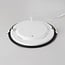 Round LED downlight 18W adjustable colour temperature - diameter 225 mm black