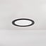 Round LED downlight 18W adjustable colour temperature - diameter 225 mm black