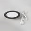 Round LED downlight 12W adjustable colour temperature - diameter 170 mm black