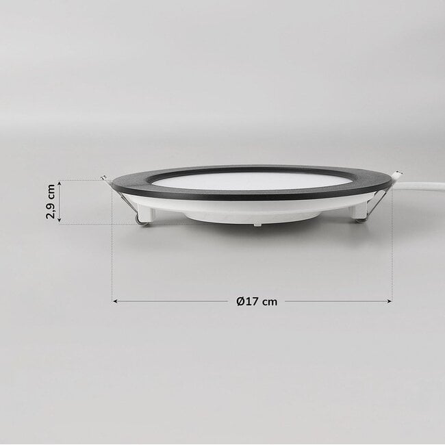 12W round LED downlight with adjustable color temperature - Ø170mm