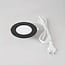 Round LED downlight 6W adjustable colour temperature - diameter 120 mm black