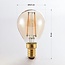E14 dimmable LED filament bulb G45 with amber glass 2.5W 2200K