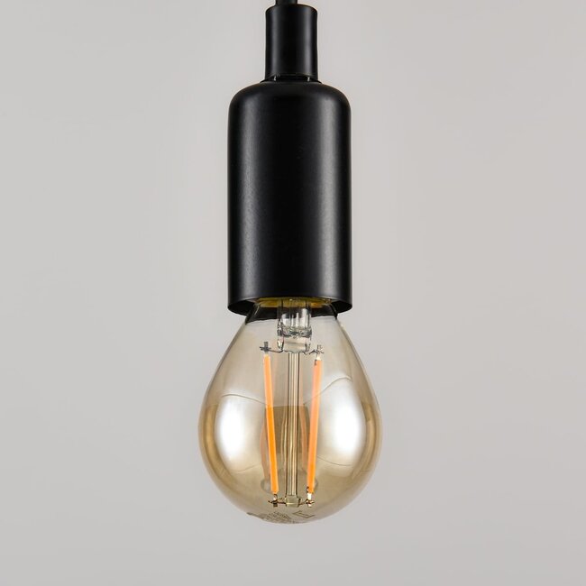 E14 dimmable LED filament bulb G45 with amber glass 2.5W 2200K