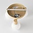 3-light ceiling light Orlando - beige with opal white glass