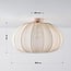Ceiling lamp Ecruva with light beige fabric shade