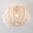 Ceiling lamp Ecruva with light beige fabric shade