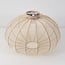 Ceiling lamp Ecruva with light beige fabric shade