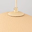 5-light Wabi-Sabi pendant light Klori sand beige stone effect