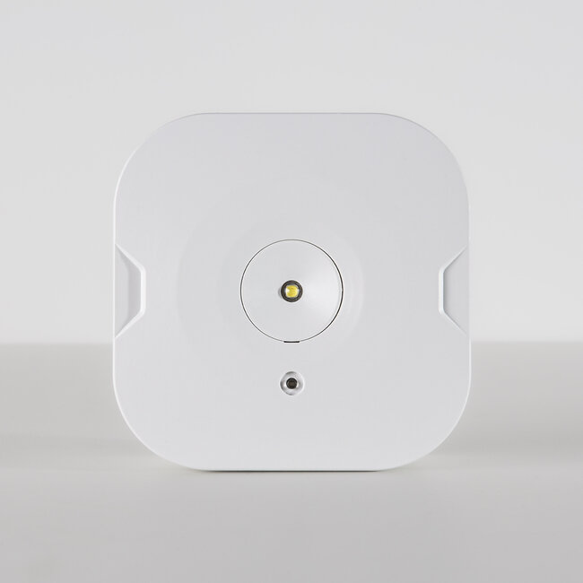 Surface-mounted square emergency lighting spotlight - LX008