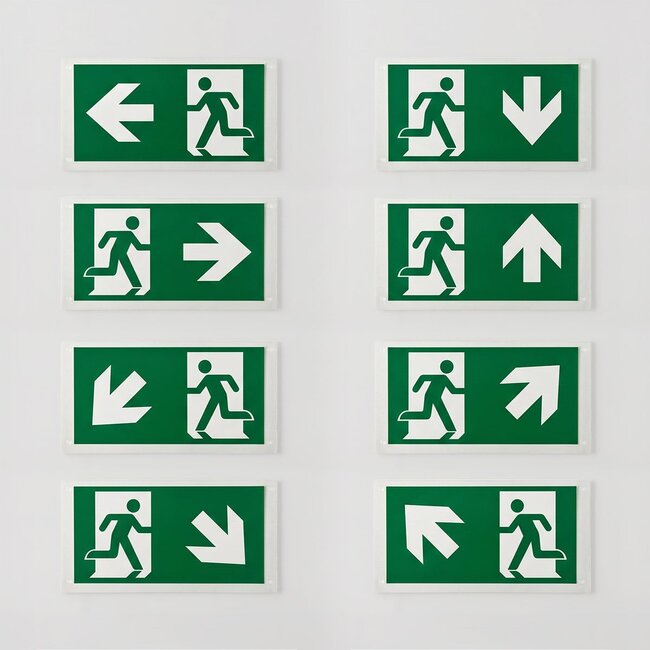 Emergency lighting legends for OTG-FF-6, OTG-VV-5 and OTG-HH-1