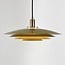 Pendant lamp Alfyn with layered shades in khaki green