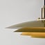 Pendant lamp Alfyn with layered shades in khaki green