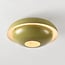 Ceiling lamp Ofelia with layered shades in khaki green