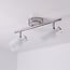 Modern 2-light ceiling spotlight Crystal in silver