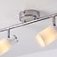 Modern 2-light ceiling spotlight Crystal in silver