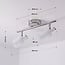 Modern 2-light ceiling spotlight Crystal in silver