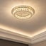 3-step dimmable ceiling light Diamond - crystal with chrome