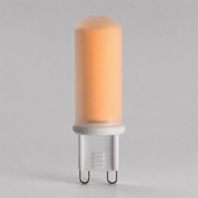 Dimmable G9 LED spotlight, opal white glass, 2700K, 2.2W
