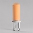 Dimmable G9 LED spotlight, opal white glass, 2700K, 2.2W