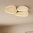 Ceiling light Elpisie with 3-step dimmable LED and stone effect - beige