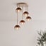 Ceiling lamp Carat with ombre glass in beige