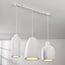 Iki 3-light pendant light - white stone effect