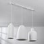 Iki 3-light pendant light - white stone effect
