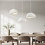 Shibui 3-light pendant light - white stone effect