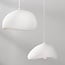 Ishi compact 3-light pendant light - white stone effect