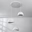 Ishi compact 3-light pendant light - white stone effect