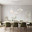Kaze 3-light pendant light - white stone effect