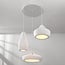 Mizu 3-light pendant light - white stone effect