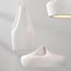 Mizu 3-light pendant light - white stone effect