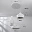 Mizu 3-light pendant light - white stone effect
