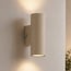Wall lamp Brunio up & down in sand beige