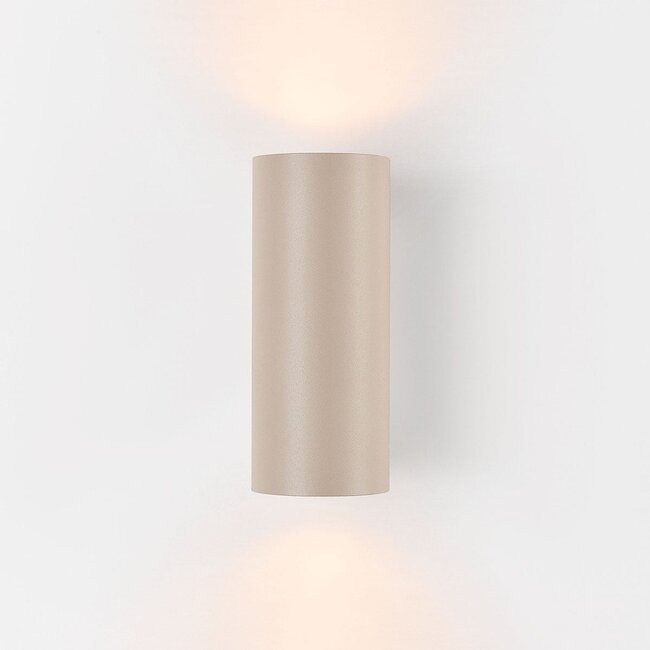 Brunio up & down wall light - sand beige