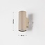 Brunio up & down wall light - sand beige