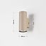 Wall lamp Brunio up & down in sand beige