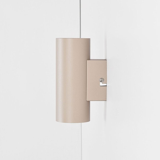 Brunio up & down wall light - sand beige