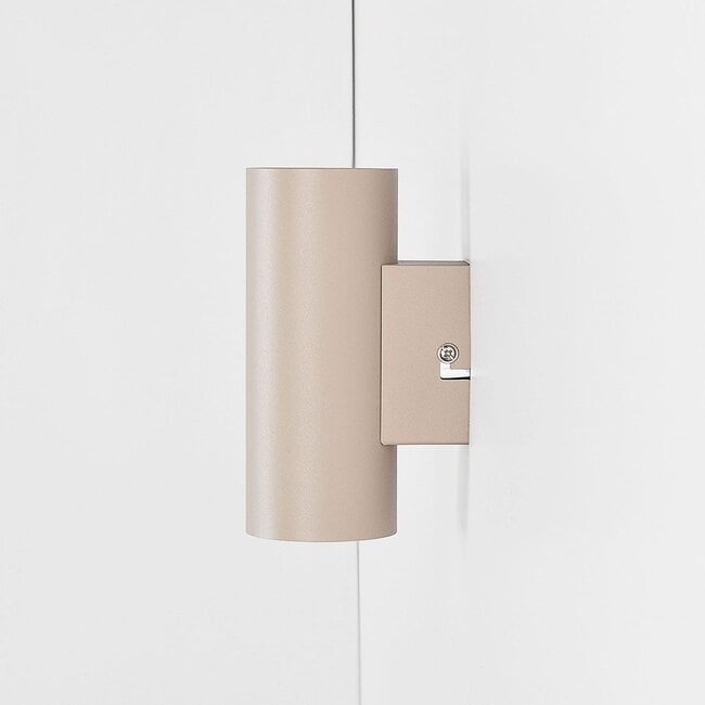 Wall lamp Brunio up & down in sand beige
