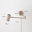 Wall lamp Brino with adjustable arm in sand beige